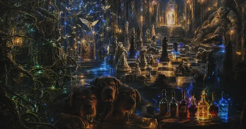 Las pruebas que protegían la Piedra Filosofal